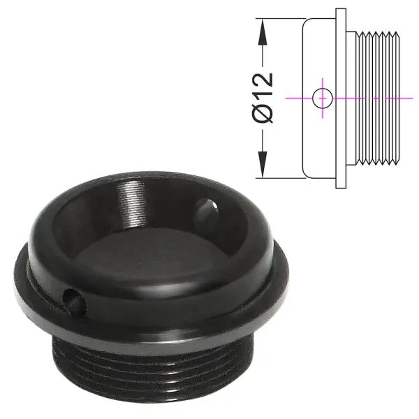 MAXX Model Products Hopup Chamber Inlet Adapter (OD12MM) · Negro