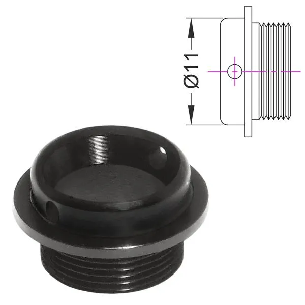 MAXX Model Products Hopup Chamber Inlet Adapter (OD11MM) · Negro