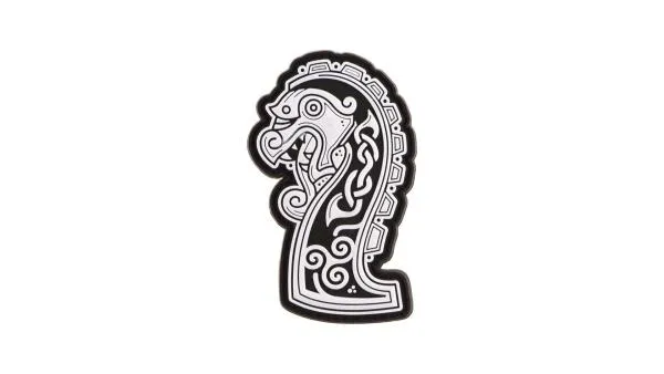 JTG „Northman Tribal“ Dragon Ship Head PVC Patch &