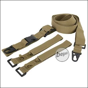 3-PUNKT Sling, Multifunktional, Mit 2 Adaptern "Gen 2" - BEGADI