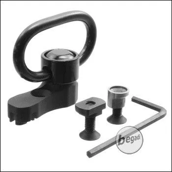 QD Sling Swivel - Type 2 - Mit Kabel Management (Für KeyMod + M-LOK) - BEGADI