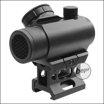 BEGADI M1 Red Dot Sight Inkl. Low + High Mount & Killflash (Shock-Proof)