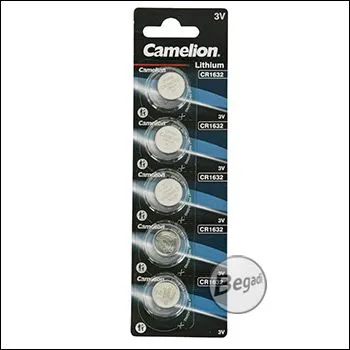 5x Ultra CR1632 3V Lithium Knopfzelle (1 Blister Mit 5 Stück) - Camelion