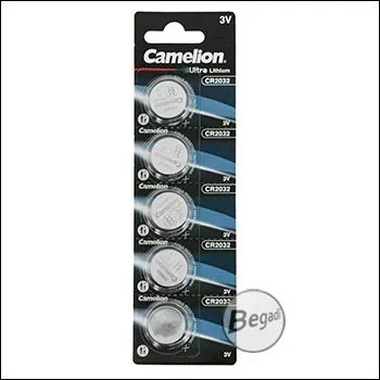 5x Ultra CR2032 3V Lithium Knopfzelle (1 Blister Mit 5 Stück) - Camelion