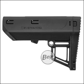 S1 Enhanced Universal AR / M4 Lightweight Performance Stock, Aus Verstärktem Nylon Polymer - BEGADI