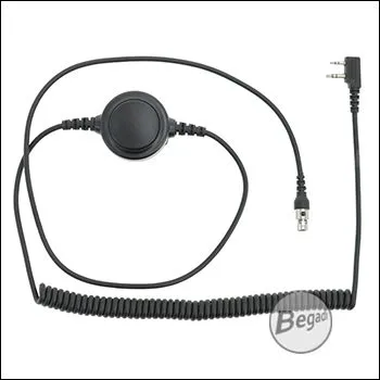 PTT Einheit Für Begadi HS1 Headset, 2 Pin, Für Midland PMR Funk