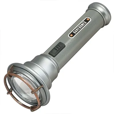 LED Taschenlampe Vintage 170 Lumen Wiederaufladbar Inkl. Akku Und USB-C-Kabel Gun-Metal-Optik - Barebones