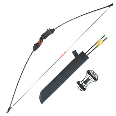 Chameleon Recurve Jugend Bogen Set 10 - 15 Lbs Inkl. Köcher / Pfeile / Armschutz / Zielscheiben - EK Archery