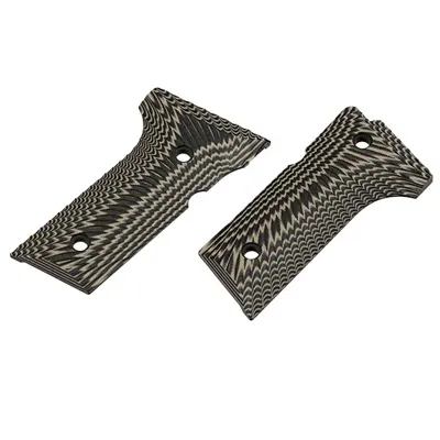 G10 CNC Ops Texture Griffschalen F. TM / WE / KLI / / KJW M92 / M9 Pistolen Grau - SRC (Taiwan)