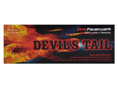 Devils Tail Sternbombetten Pyrotechnik Effektmunition - Zink