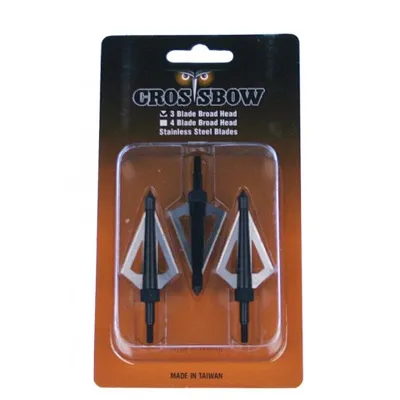 Crossbow 3 Jagdspitzen 3 Klingen Broadhead Für Bogen Und Armbrustpfeile - Kurt24