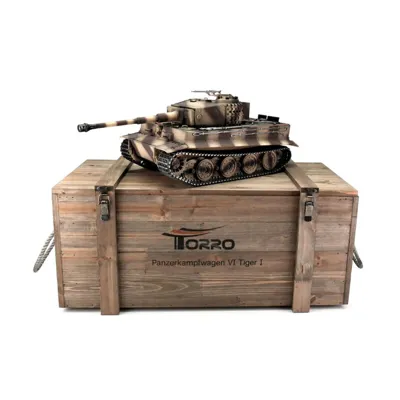 1/16 RC Tiger Späte Ausf. Wüste BB Rauch - Torro