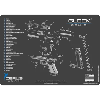 Glock Gen5 Handgun Cleaning Mat - Cerus Gear