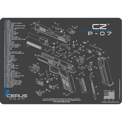 CZ P07 Handgun Cleaning Mat - Cerus Gear