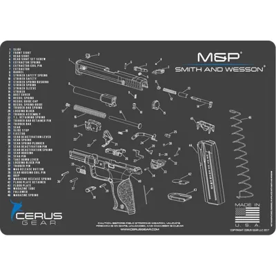 Smith & Wesson M&p Handgun Cleaning Mat - Cerus Gear