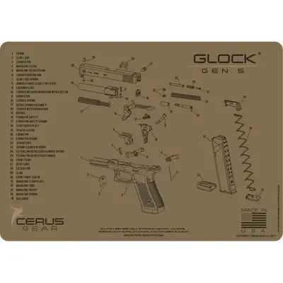 Glock Gen5 Handgun Cleaning Mat - Cerus Gear
