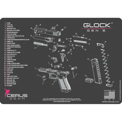 Glock Gen5 Handgun Cleaning Mat - Cerus Gear