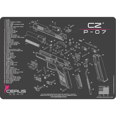 CZ P07 Handgun Cleaning Mat - Cerus Gear