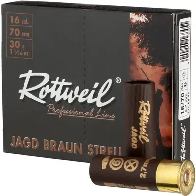 Jagd Streu Plastik 16/70 2,7mm - 10 Stk - Rottweil
