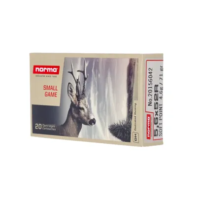 5,6x52 R Bleispitze 71 gr. - 20 Stk - Norma