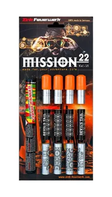 Mission 22 Sortiment 22-TEILIG 15 mm - Zink Feuerwerk