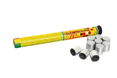 10 Farben Signalsterne 10 Stk. 15 mm - Zink Feuerwerk