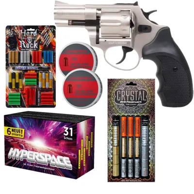 Feuerwerk Revolver Set Viper 2,5 Zoll Schreckschuss - LivingActive
