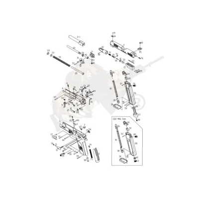 Parts for Slide Stop (Part P-09 #14,71) for KJ Works CZ P-09 - ASG