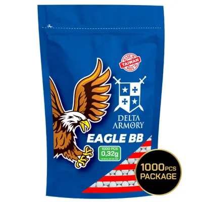 0,32g Bio BBs EAGLE™ Διαμέτρημα – Λευκό 1.000 Τεμάχια - Guerilla