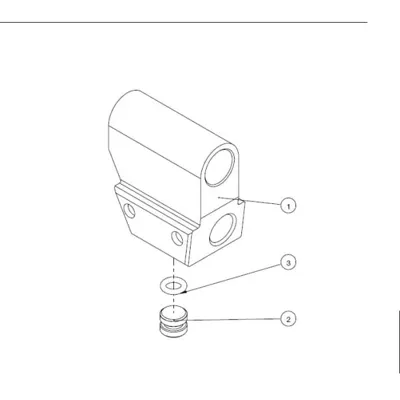 Ανταλλακτικό LevAR GST-A01-A #6 / Air Plug (Μέρη 2+3) Για BB Feed Slide - G&G Armament