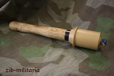German M43 German Stick Grenade Decoration, 43, Metal/Wood