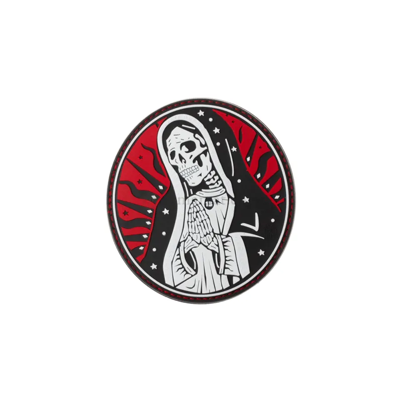 Santa Muerte Rubber Patch · Rojo
