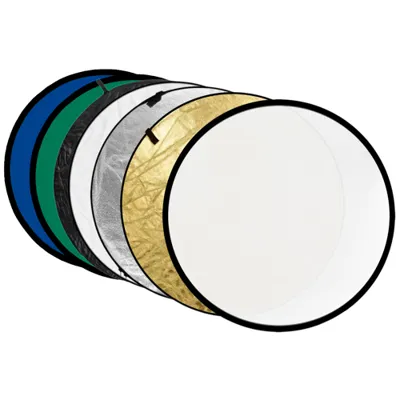 7 in 1 Reflectiescherm Goud, Zilver, Zwart, Wit, Transparant, Blauw, Groen 80cm - Godox
