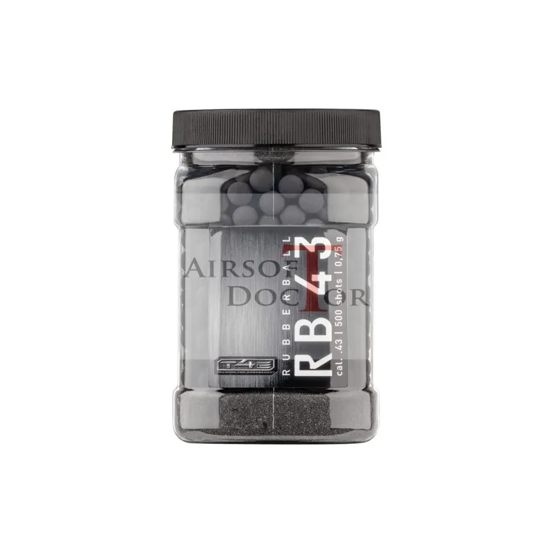 T4E 43 Practice RUB 43 0.75g 500 rds · Negro