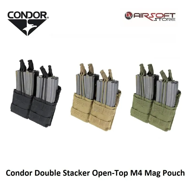 Double Stacker Open-Top M4 MAG Pouch