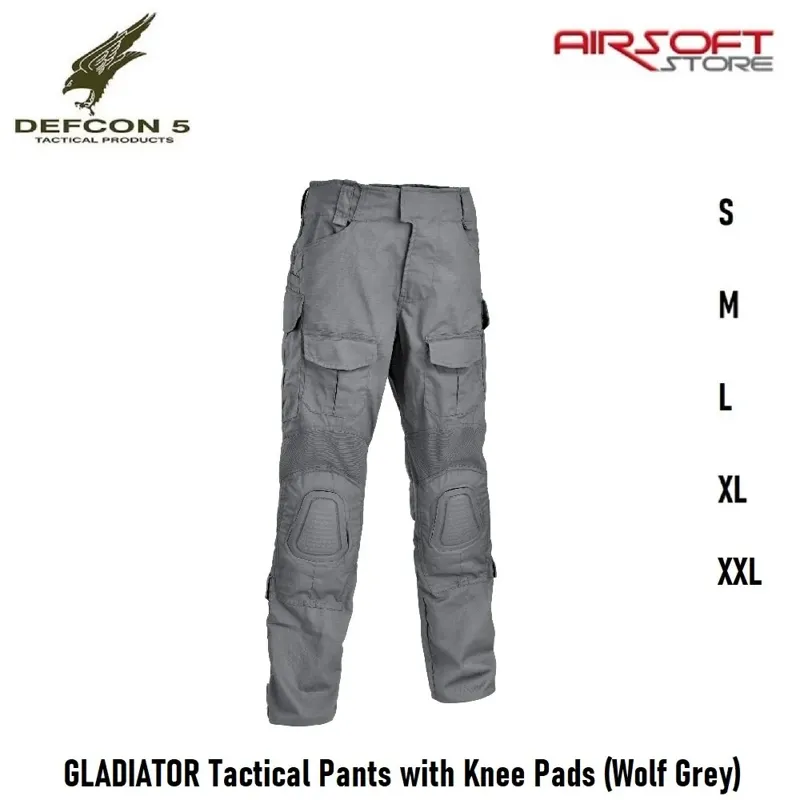 Gladiator Tactical Pants with Knee Pads · Gris