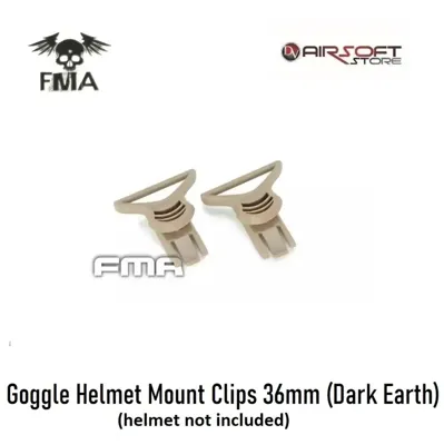 Goggle Helmet Mount Clips 36mm