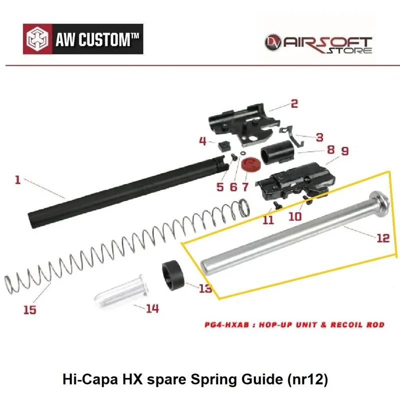 Hi-Capa HX Spare Spring Guide (NR12)