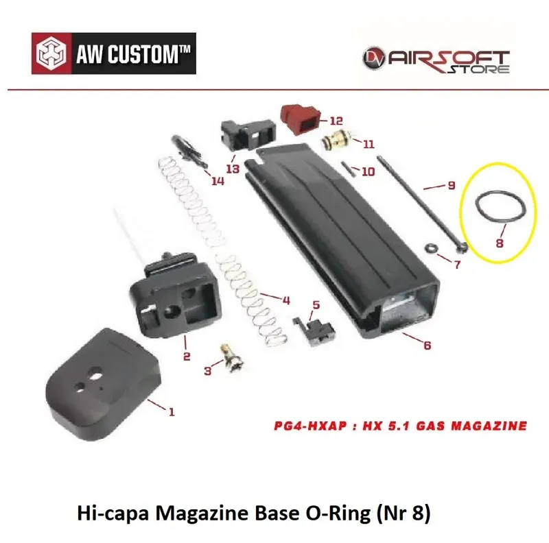 Hi-Capa Magazine Base O-Ring (Nr 8)