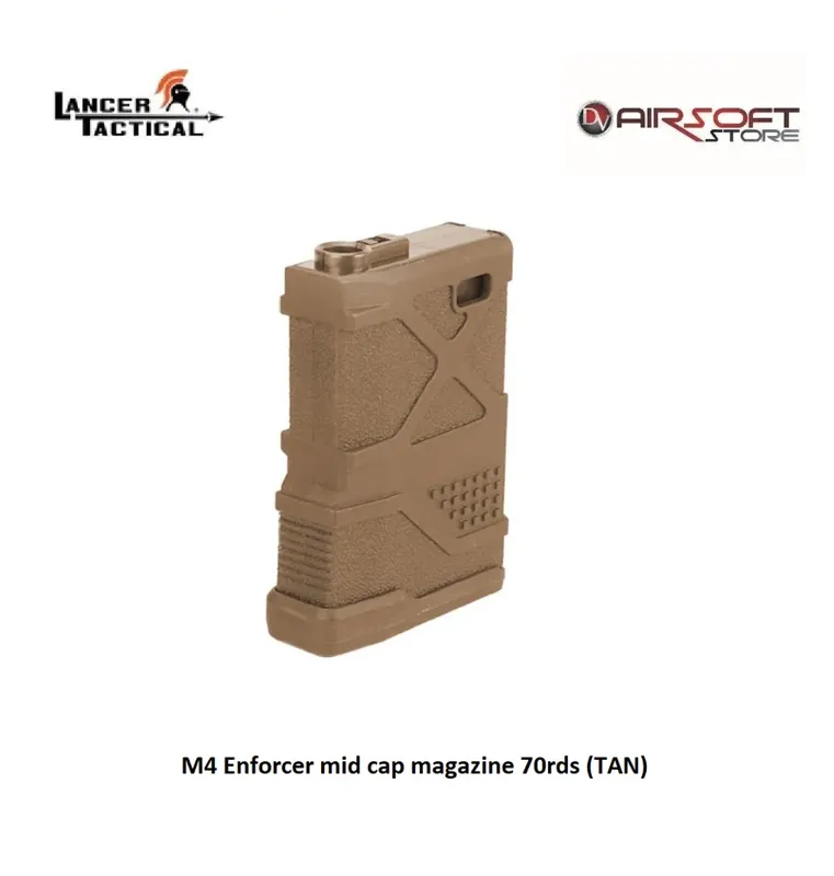 M4 Enforcer Mid Cap Magazine 70 rds · Tan / FDE