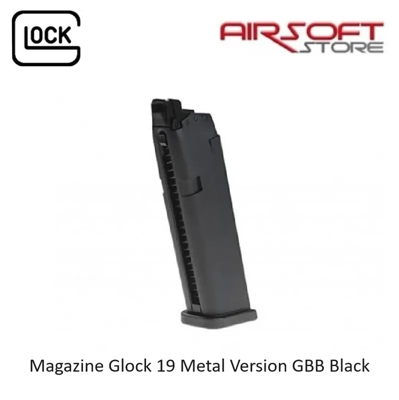 Magazine Glock 19 Metal Version · Negro