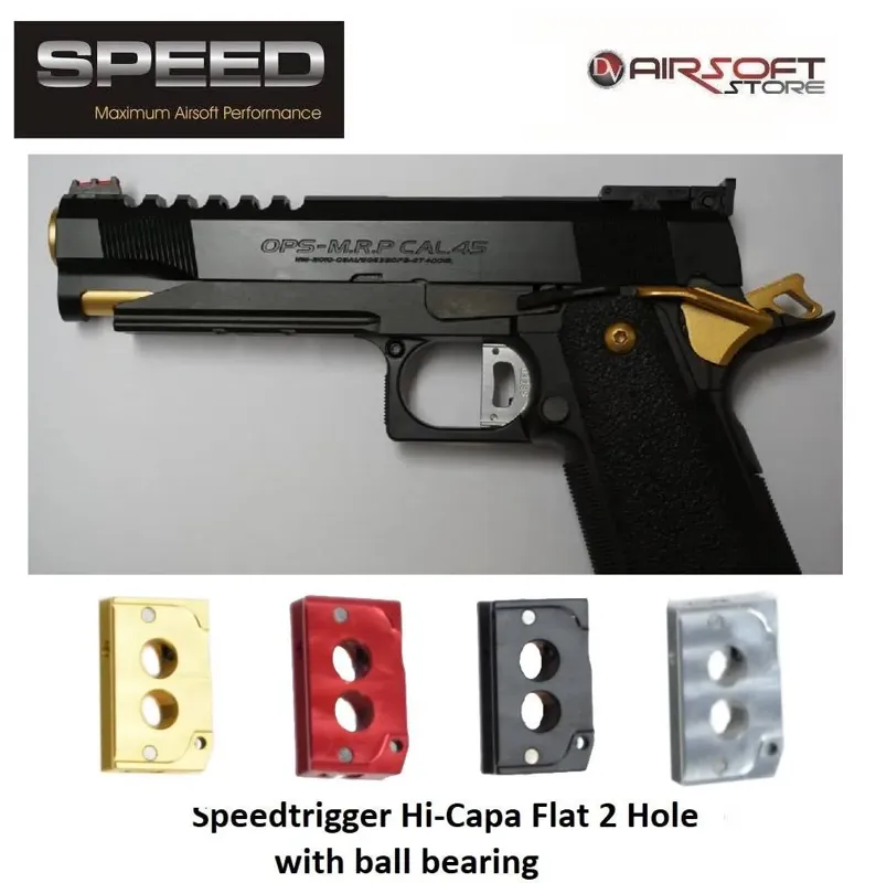 TM Hi-Capa Ball Bearing Trigger 2 Hole (Flat)