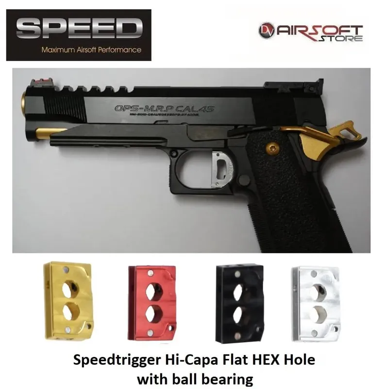 TM Hi-Capa Ball Bearing Trigger HEX Hole (Flat)