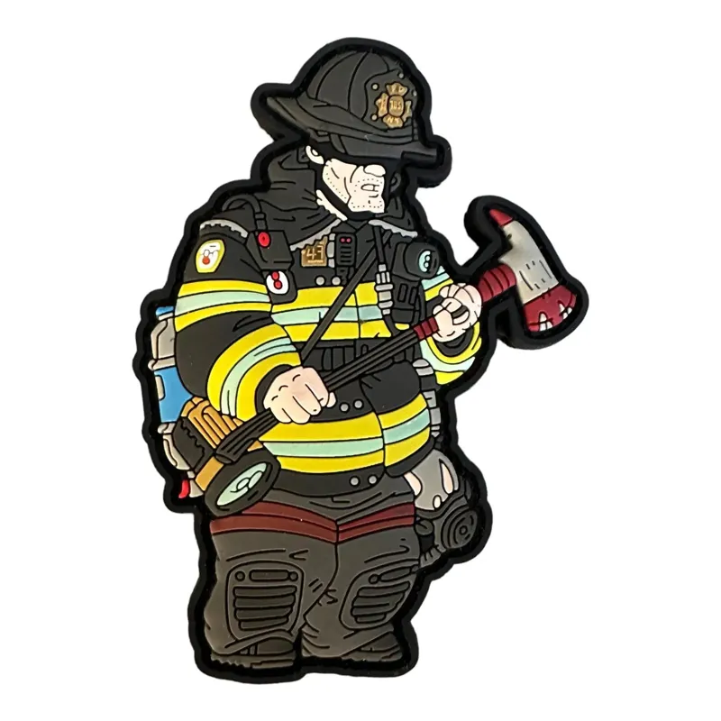 Patchlab Firefighter Rubber Patch Glow in the Dark