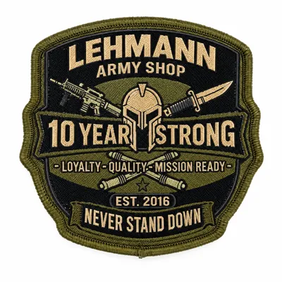 Lehmann Army Shop 10 Year Strong Gewebter Patch