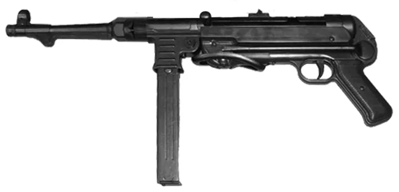Réplique Décorative de la Mitraillette Allemande MP40 · Negro