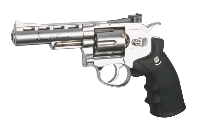 Réplique Revolver Dan Wesson 4'' CO2 · Plata
