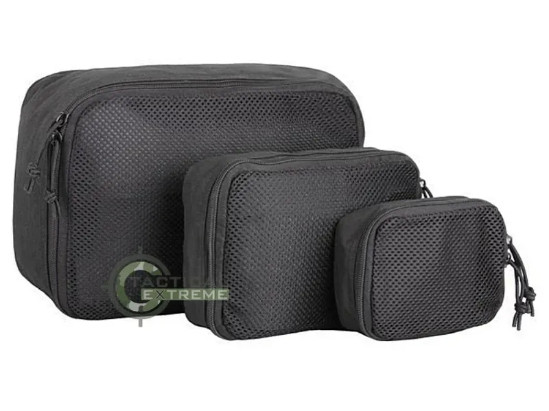 Mil-Tec Θήκες Οργανωτές Αποθήκευσης Mesh Pouch Set 3PCS Μαύρο