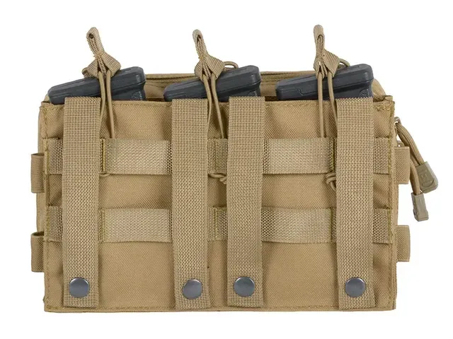8Fields Θήκη Γεμιστήρων ​ MOLLE Triple Rifle MAG / GP Pouch · Tan / FDE