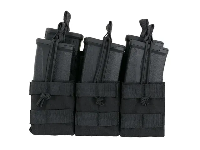 8Fields Θήκη Γεμιστήρων​ Triple Stacker M4/M16/AR15 MOLLE Μαύρη ​